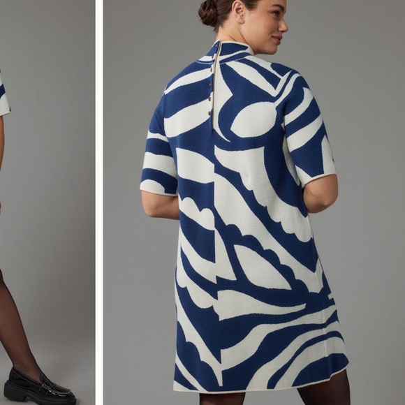 Annalise Mock Neck Sweater Dress by Maeve - Picture 4 of 10